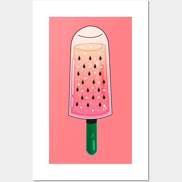 Watermelon Ice Cream Wall Art by theladyernestember